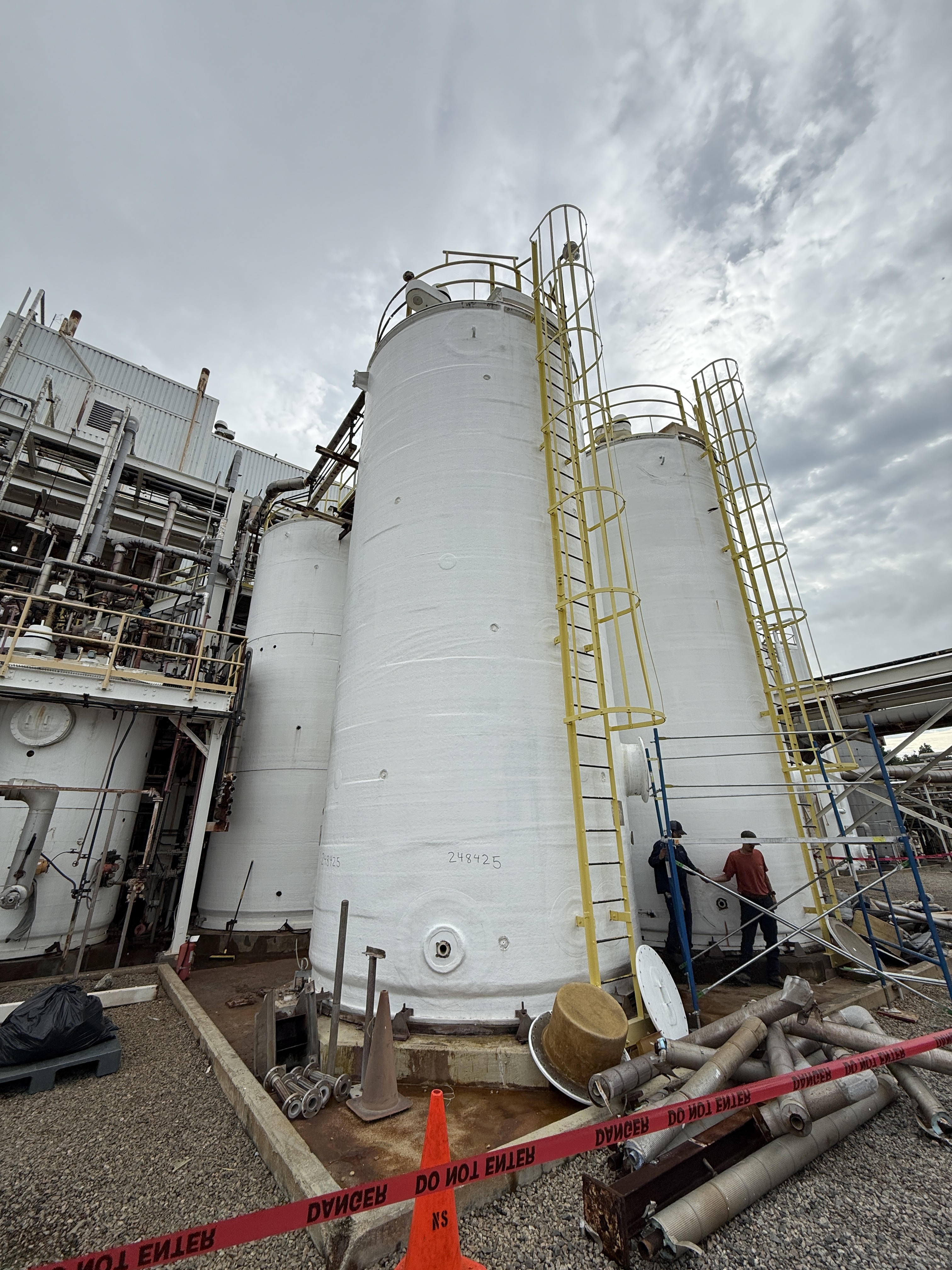 78 ft2 Fiberglass Crystallizer/Evaporator with Titanium Coil - IPP# 248425