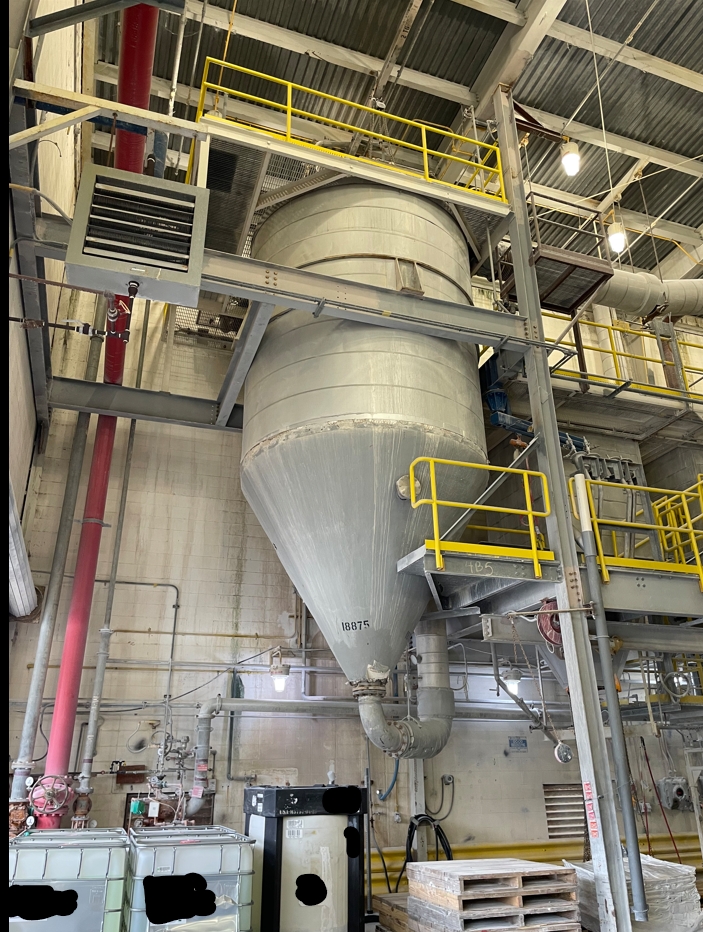900 lb/hr Stainless Steel 304 Spray Dryer with Baghouse - IPP# 248692
