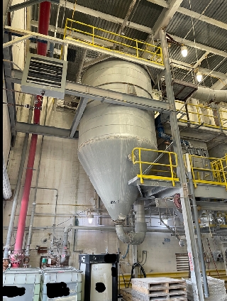 900 lb/hr Stainless Steel 304 Spray Dryer with Baghouse