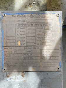 Glasslined DeDietrich SA Batch-Type Agitated Reactor - IPP# 241076
