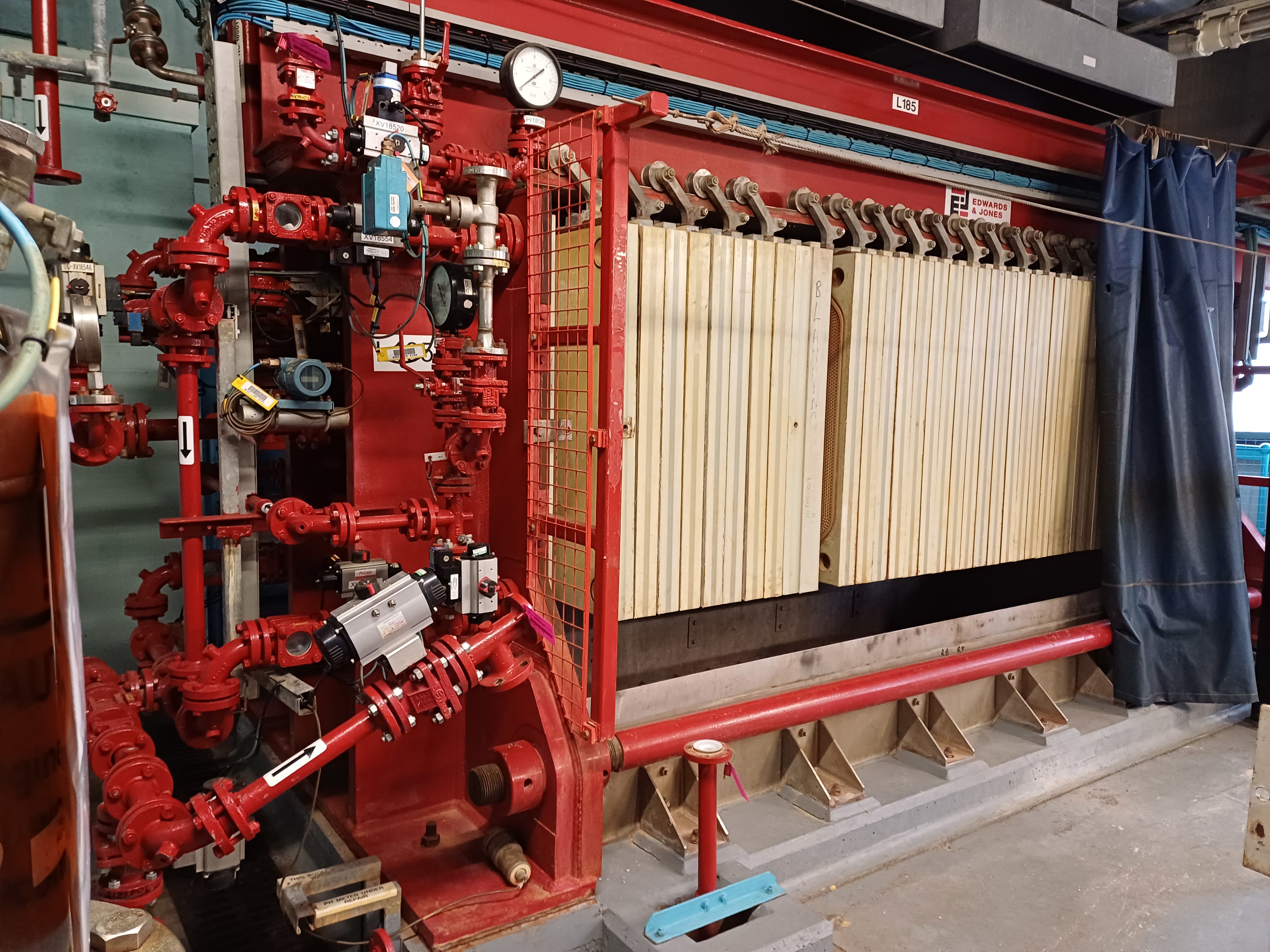 Filter Press, Polypropylene Membrane Plate, Manufactured by  Edwards and Jones - IPP# 242548