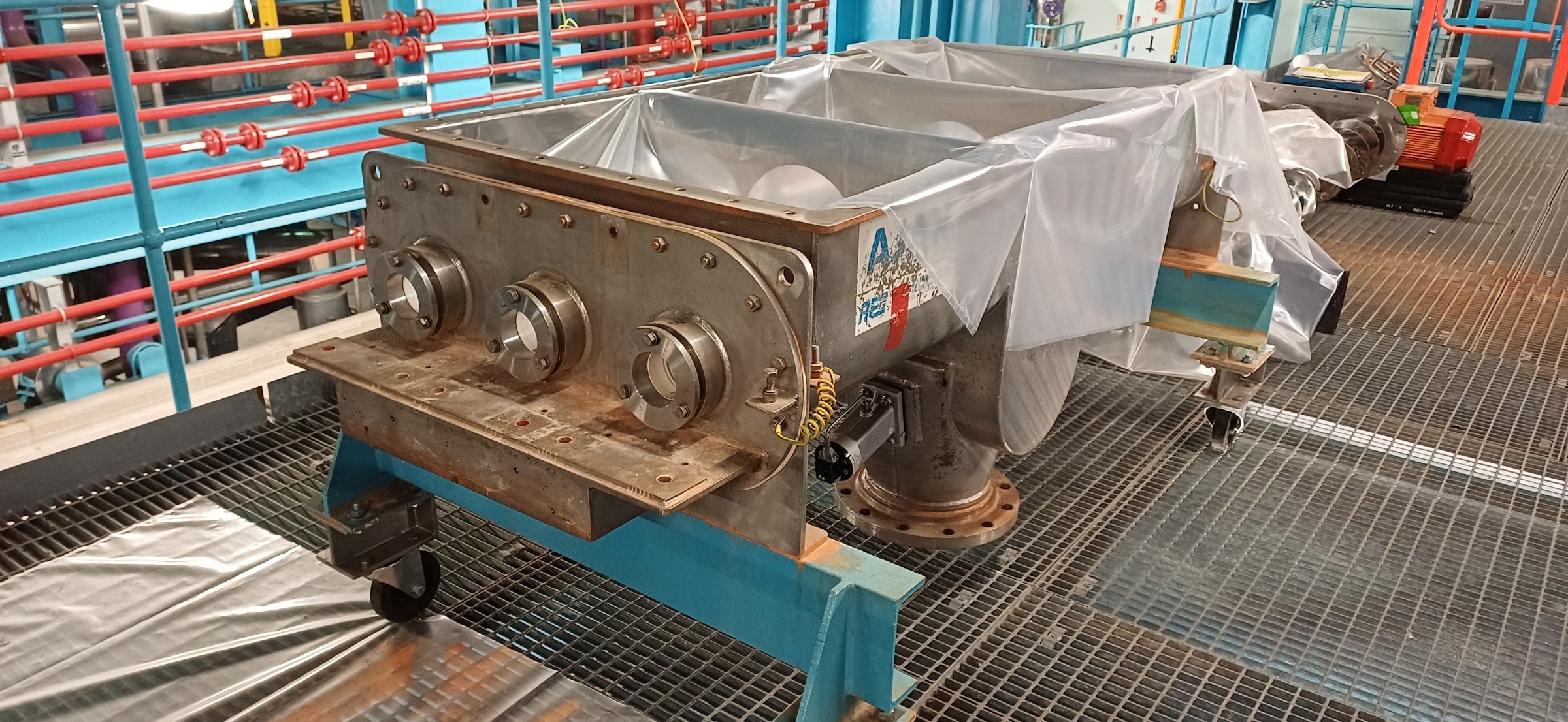 Stainless Steel 316 Highly Polished Ajax Equipment Bolton Ltd Triple Screw Feeder - IPP# 242512