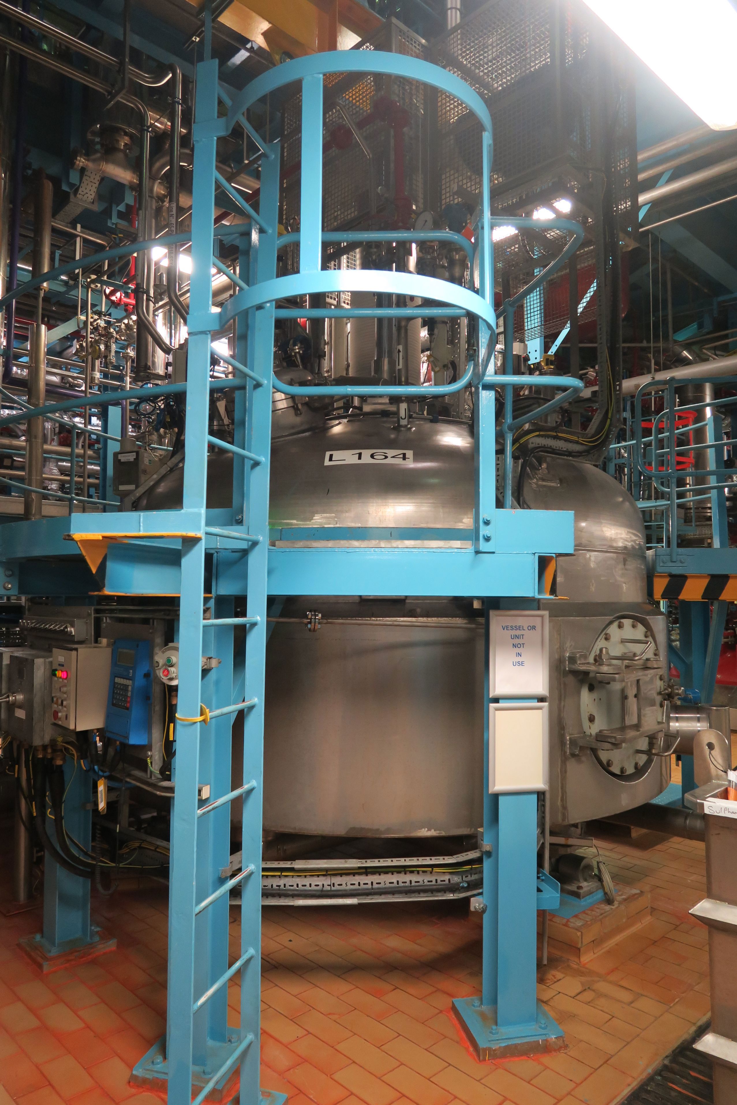 Stainless Steel 316 Cogeim FPP 800 FF Agitated Jacketed Pressure Nutsche Filter - IPP# 242529