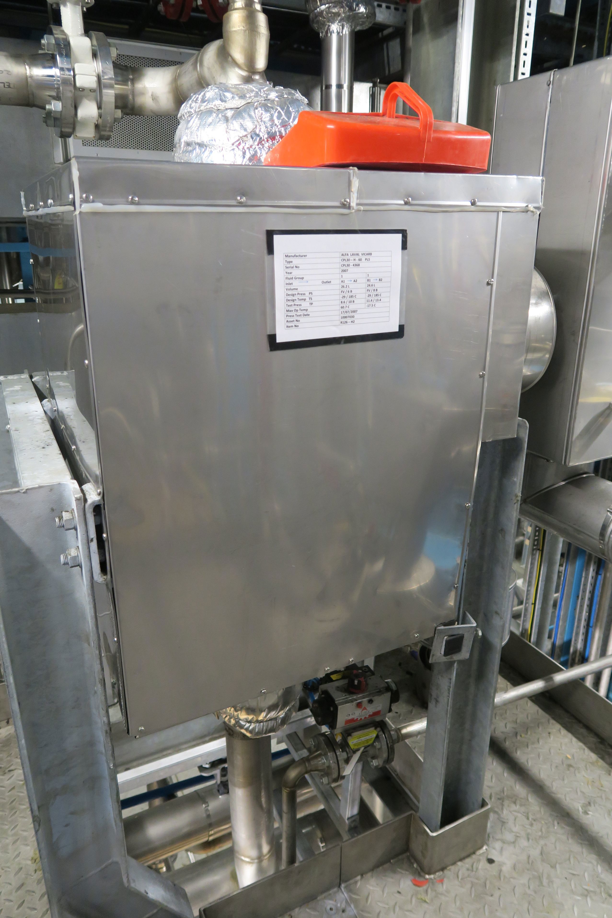 Stainless Steel 316L Alfa Laval CPL30-H-60 PLS Compabloc Welded Plate Heat Exchanger - IPP# 242663