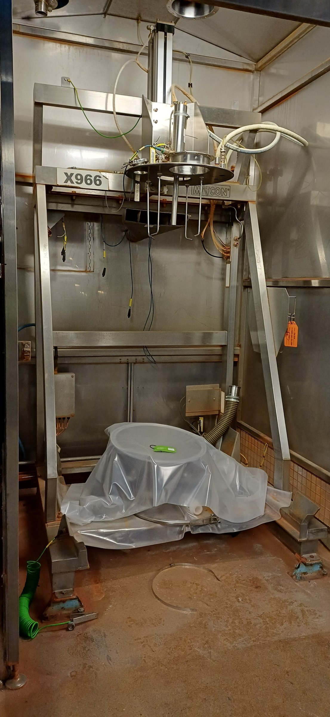 Stainless Steel 316L Matcon IBC Filling station with Laminar booth- Pharma - IPP# 242851