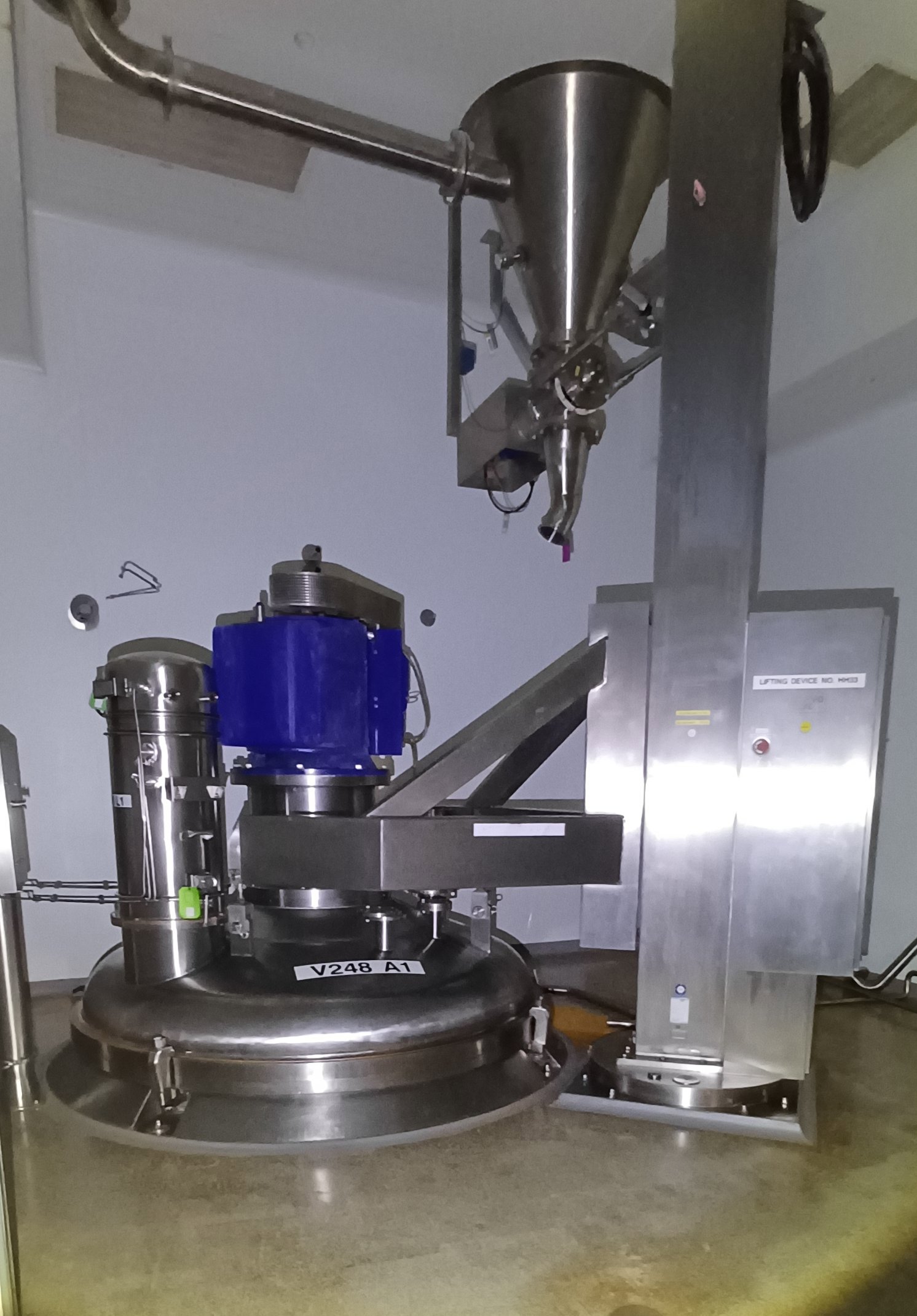 4,500 L Stainless Steel 316 Truncated Mixer-Nauta (CE Certified) – Alpine Hosokawa KM45 - IPP# 242801