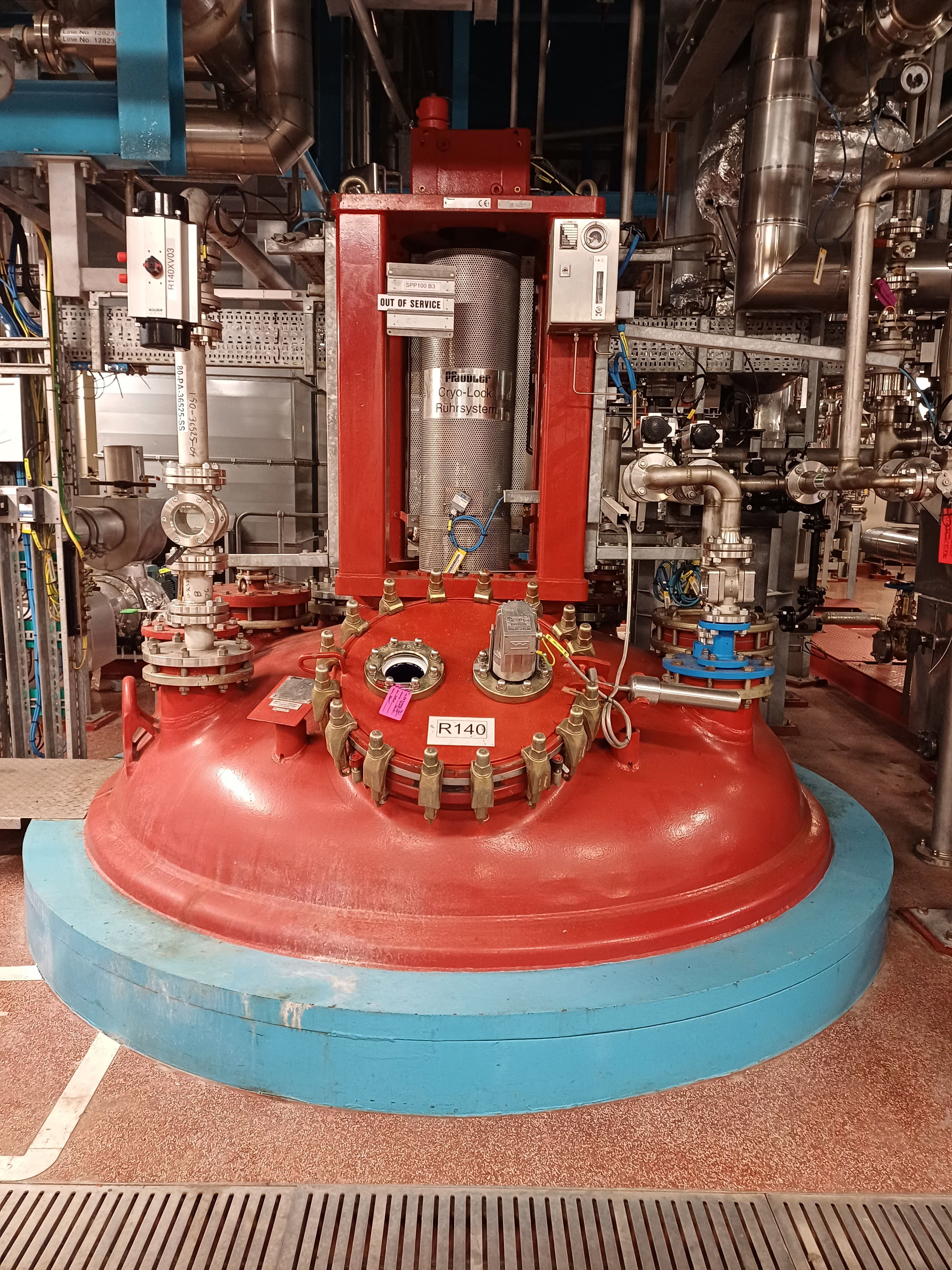 Glasslined Pfaudler BE Batch-Type Agitated Reactor - IPP# 243163