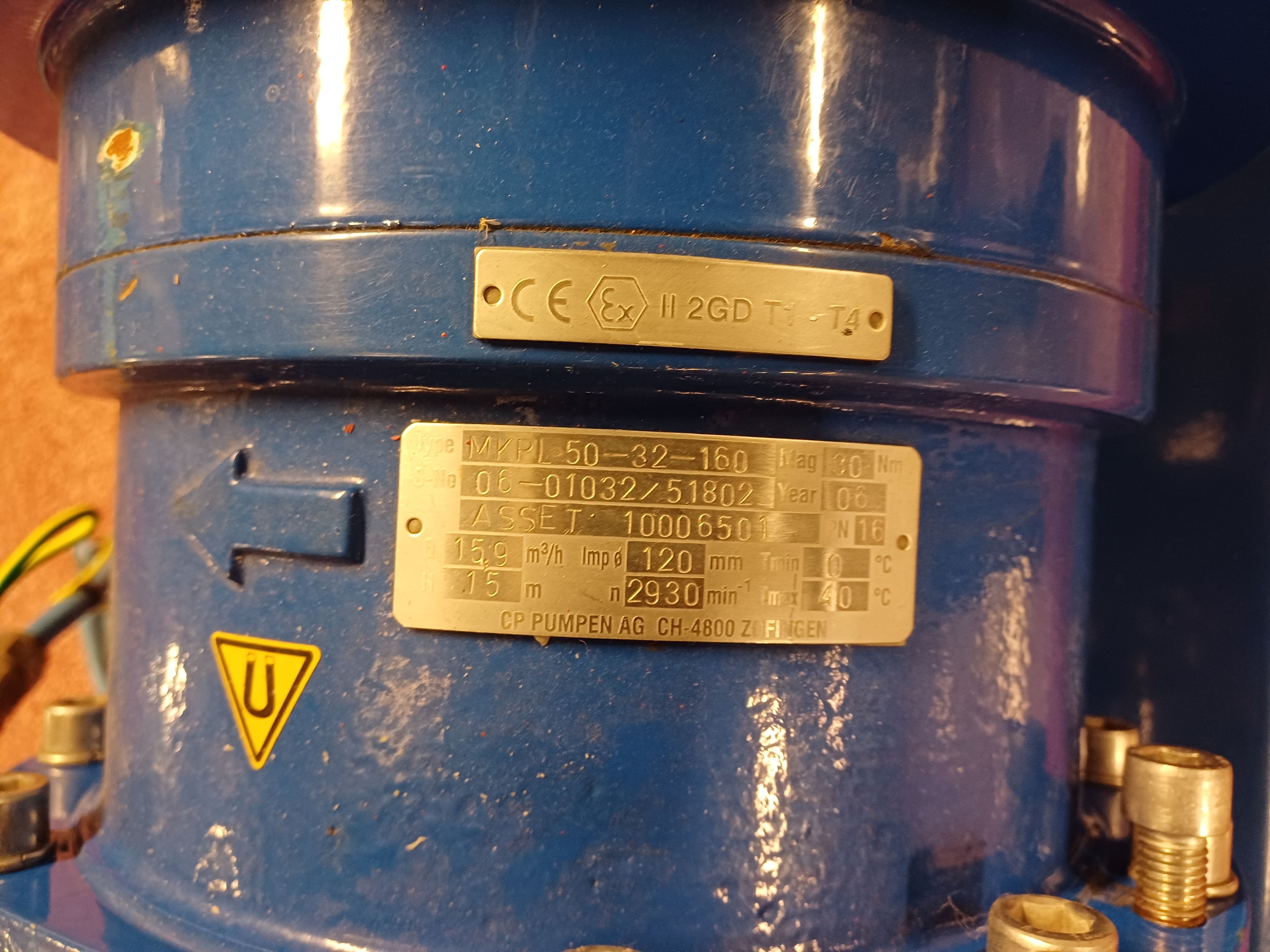 CP Pumpen Ag MKPL 50-32-160 Centrifugal Pump - IPP# 243135