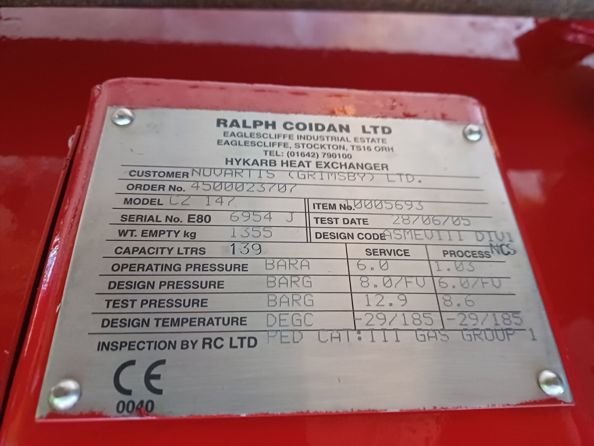 Graphite Block Heat Exchanger - IPP# 243450