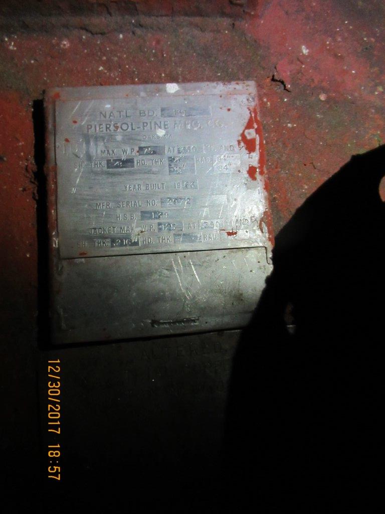 Stainless Steel 316 Clad Batch-Type Agitated Reactor - IPP# 25896