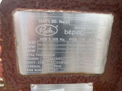 Carbon Steel Dryer-Thermal Disc - IPP# 33050