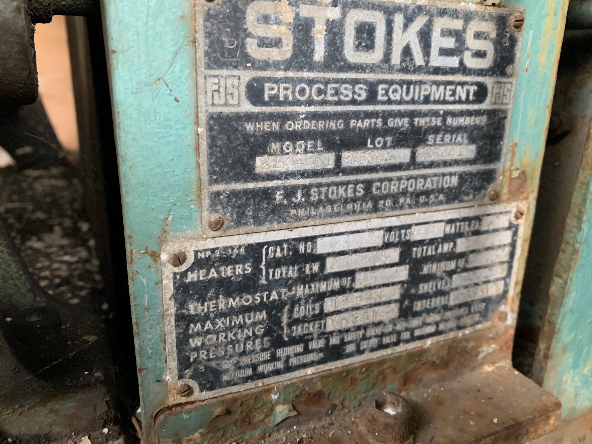 Stokes 214-501 Dryer-Flaker Drum and Belt - IPP# 34426