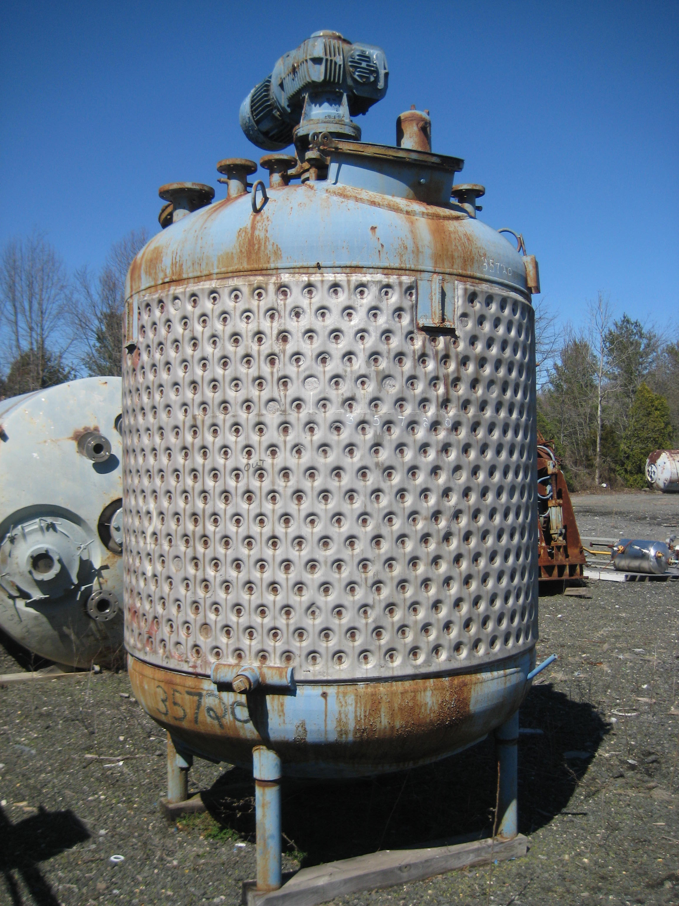  Batch-Type Agitated Reactor 3,800 L (1,000 gallons) Titanium For Sale - IPP# 35720