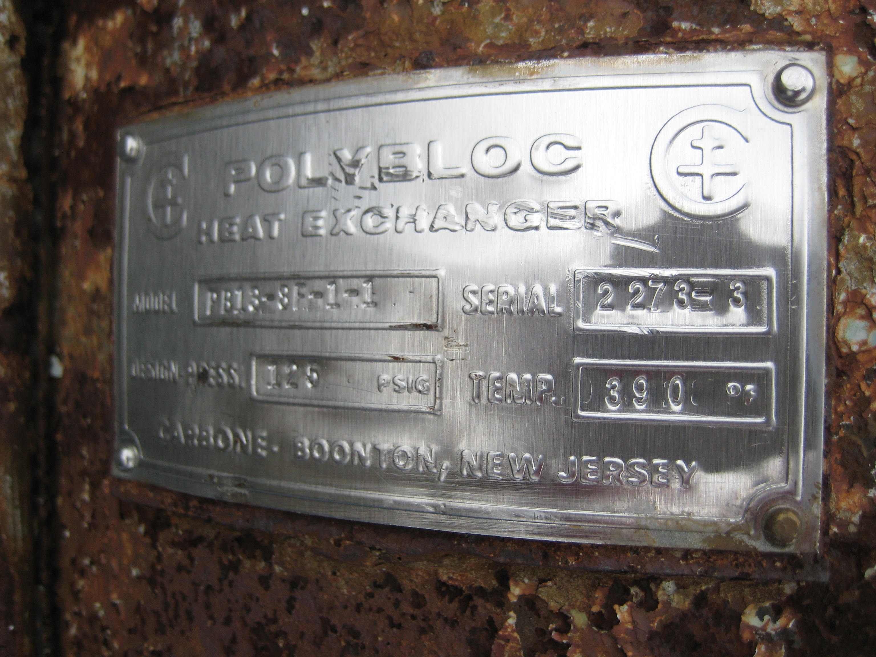 Block Heat Exchanger - IPP# 36245