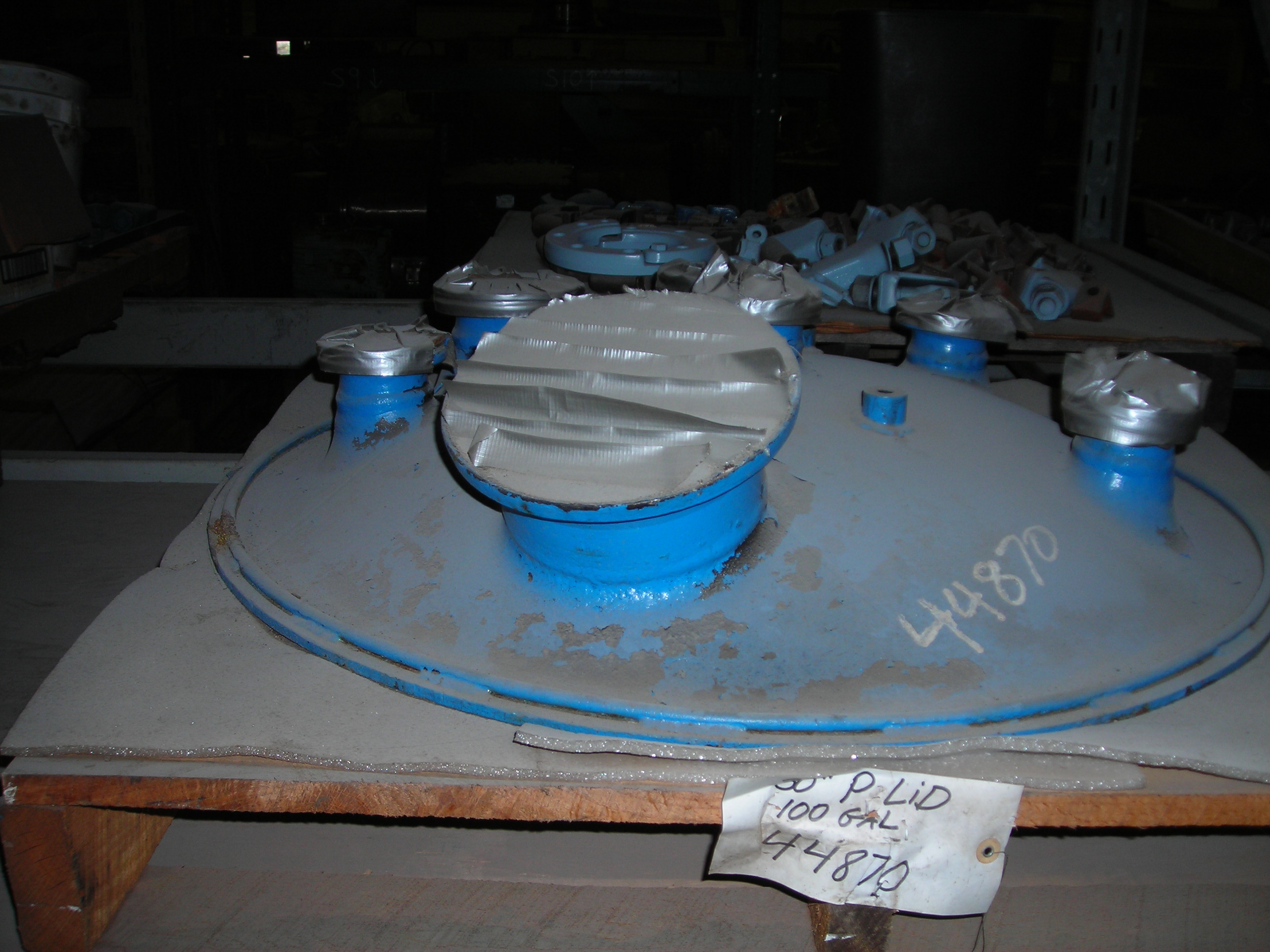  Glasslined Tank Cover Glass Lined Parts 378.5 L (100 gallons) For Sale - IPP# 44870