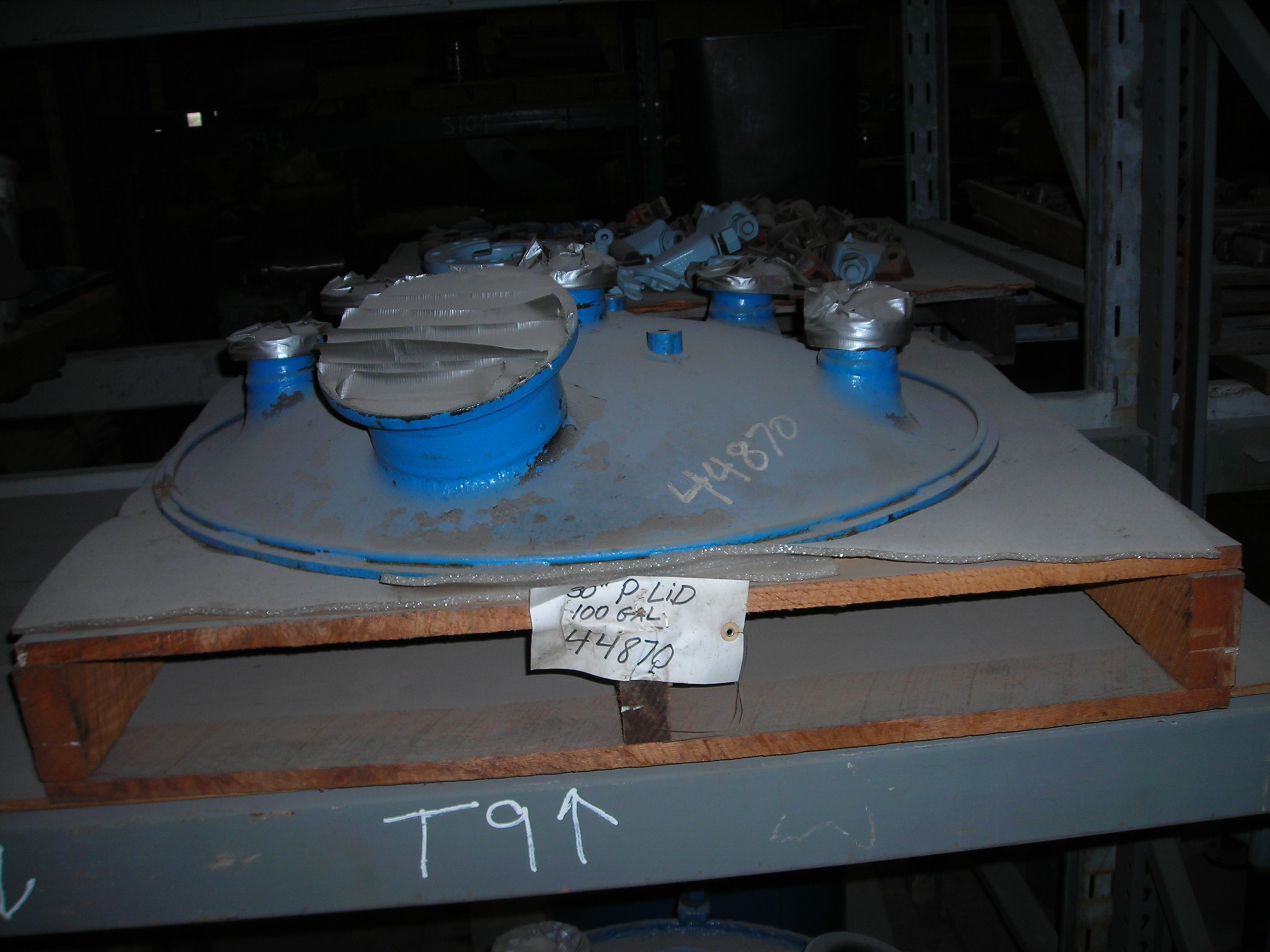  Glasslined Tank Cover Glass Lined Parts 378.5 L (100 gallons) For Sale - IPP# 44870