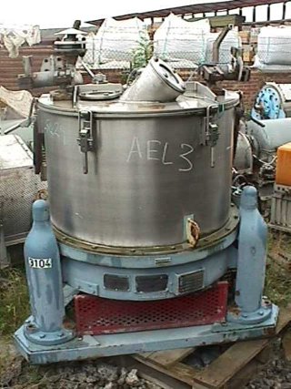Stainless Steel 316 Manual Discharge-Top Centrifuge-Basket
