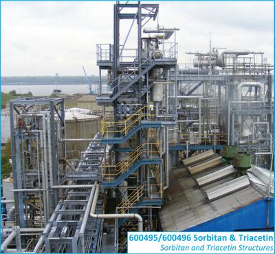 IPP# 600495, Sorbitan Ester Manufacturing Plant - 9,500 MTPY Chemical and Specialty Chemical For Sale