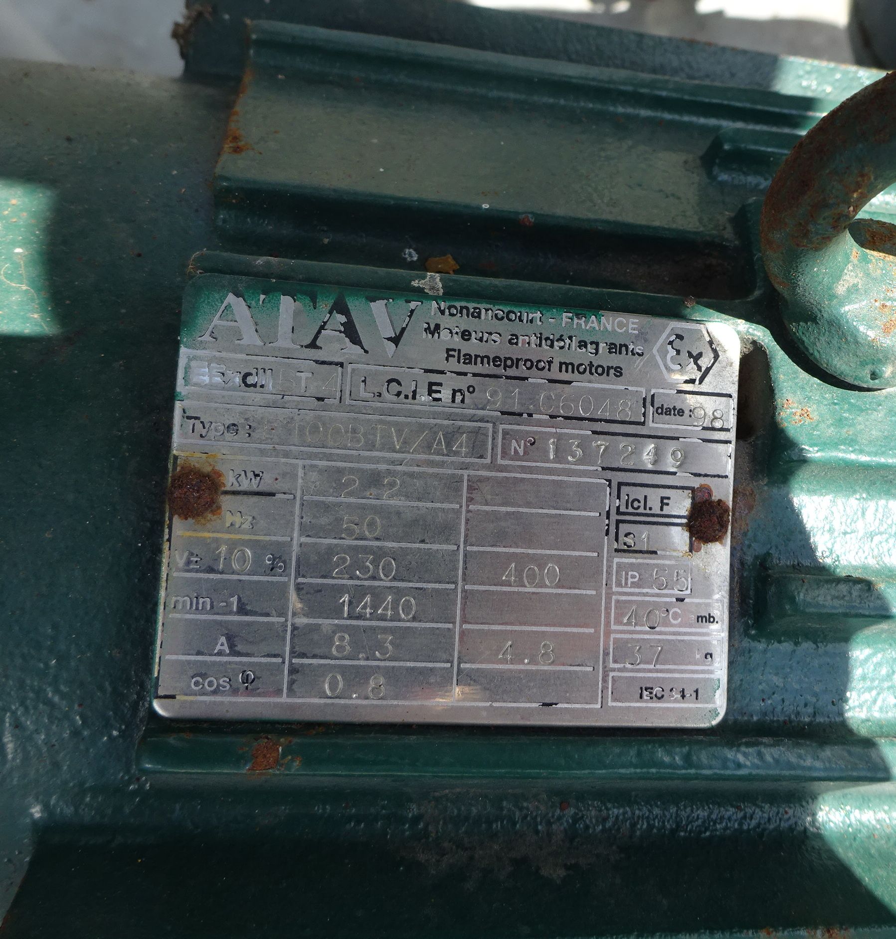  Drive Agitator 2.2 kW (3 HP)  For Sale - IPP# 705370