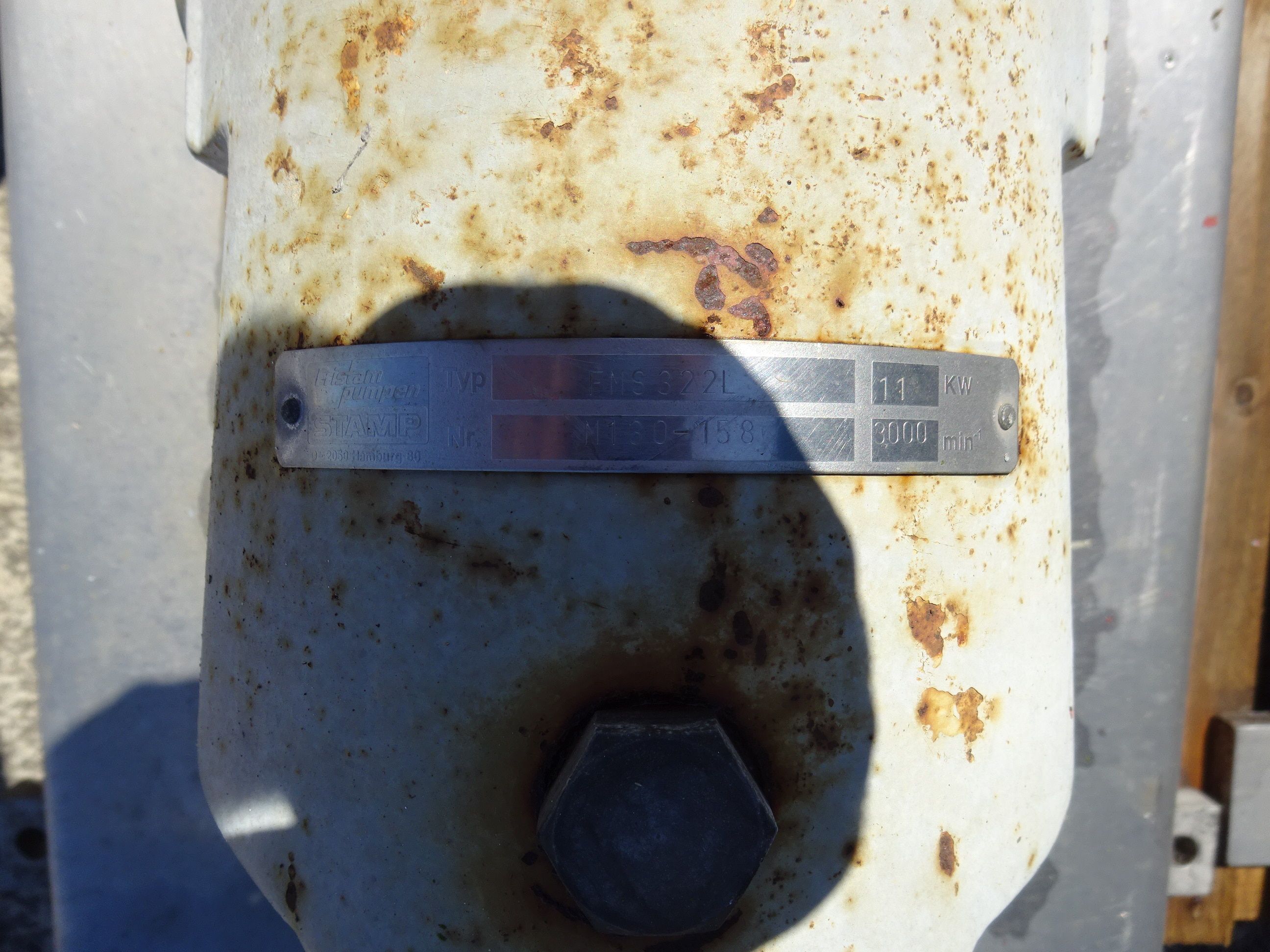  Stainless Steel 316 Centrifugal Pump 35.7 m3/h (157 GPM) For Sale - IPP# 705880