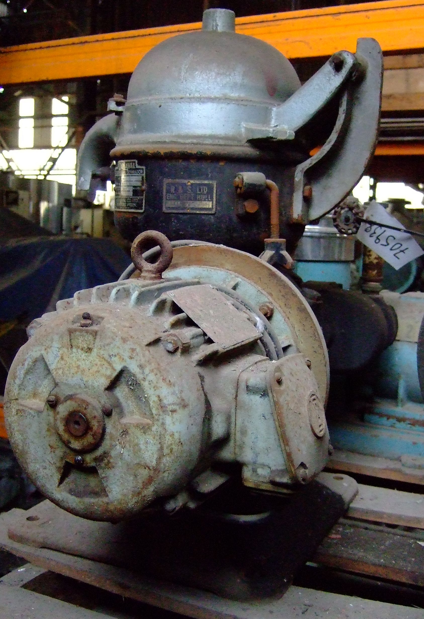   Centrifuge-Disc Bowl 0.56 kW (0.75 HP)  For Sale - IPP# 705938