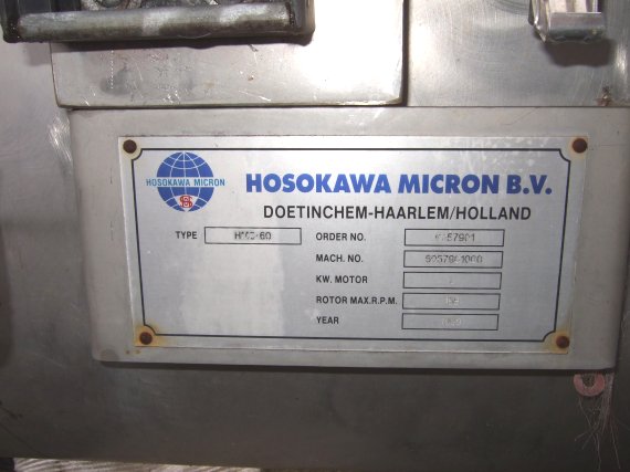 Stainless Steel Other Alpine (Hosokawa) HMC-60 Mixer-Ribbon & Paddle - IPP# 706111