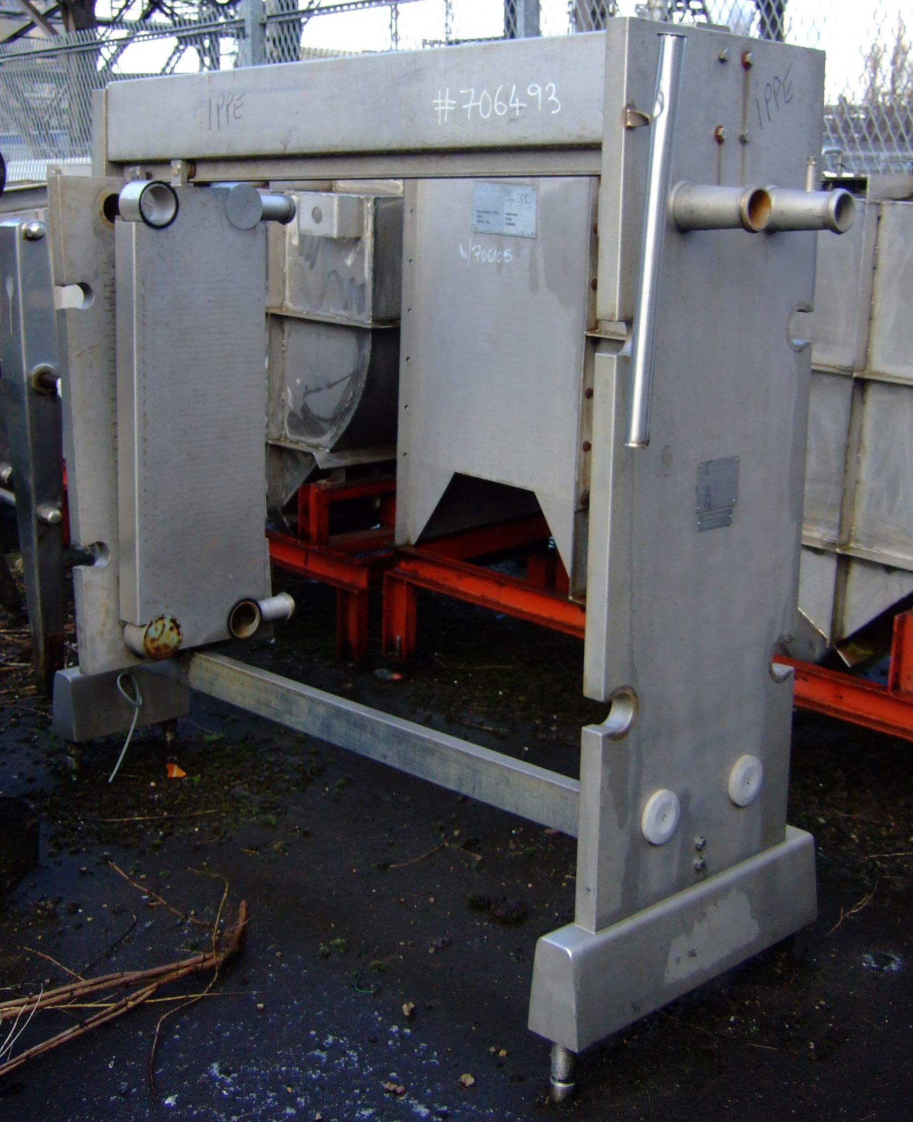  Stainless Steel 304 Plate and Frame Heat Exchanger 39.9 m² (429.5 ft²) For Sale - IPP# 706493