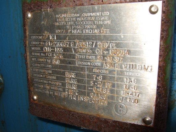 Ralph Coidan CYH-H55 Block Heat Exchanger - IPP# 706426