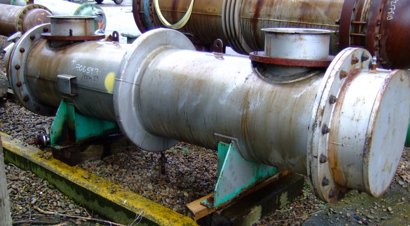  Stainless Steel 316 Shell and Tube Heat Exchanger 24 m² (258.3 ft²) For Sale - IPP# 706597