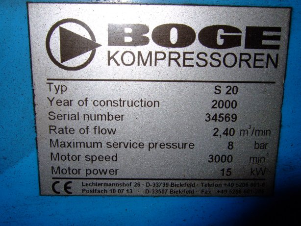  Rotary Compressor 142.7 m3/h (84 CFM)  For Sale - IPP# 706663