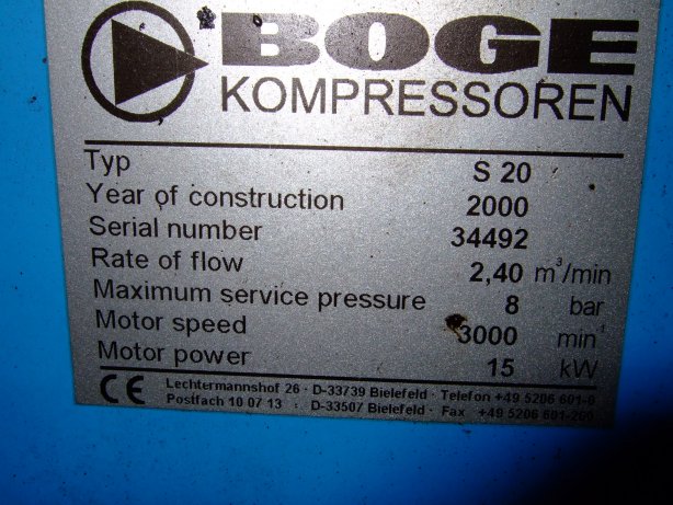 Rotary Compressor 142.7 m3/h (84 CFM)  For Sale - IPP# 706662