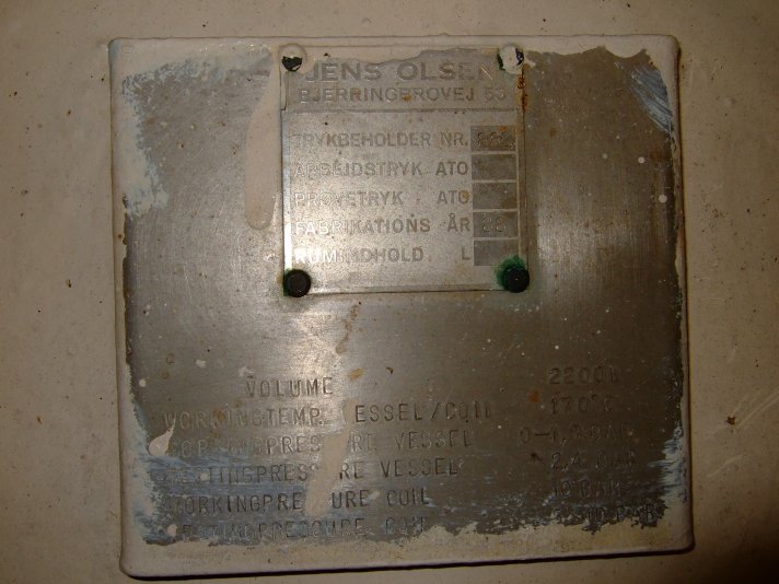 Stainless Steel 316 JENS OLSEN  Tank - IPP# 706762