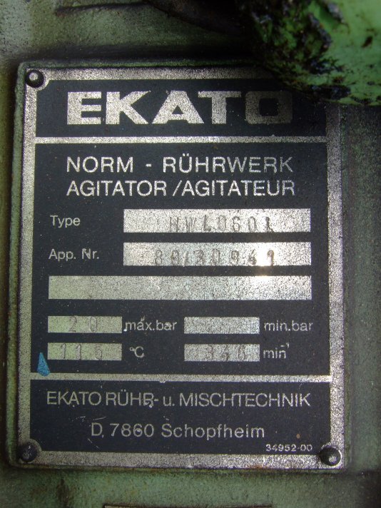 Stainless Steel 316 Clad Gjettermann & Nielsen Batch-Type Agitated Reactor - IPP# 706715