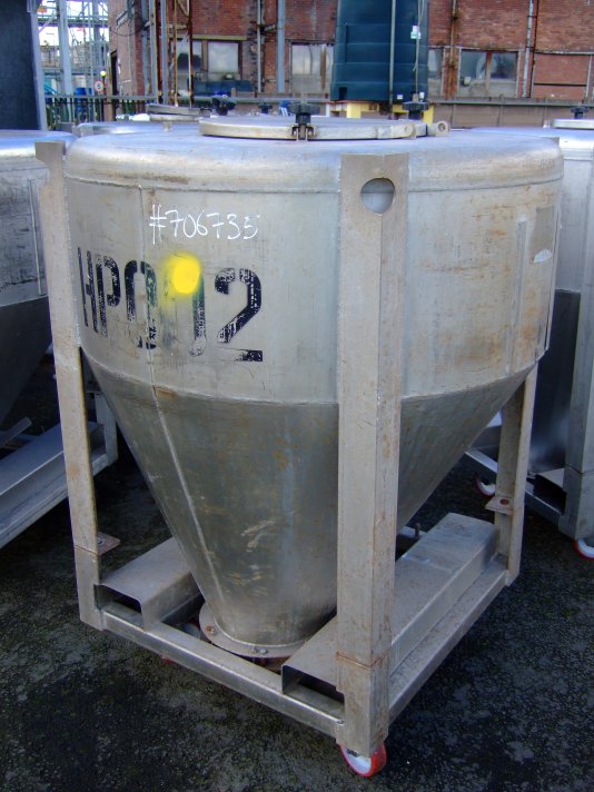 Stainless Steel 316 Hopper Bin - IPP# 706735