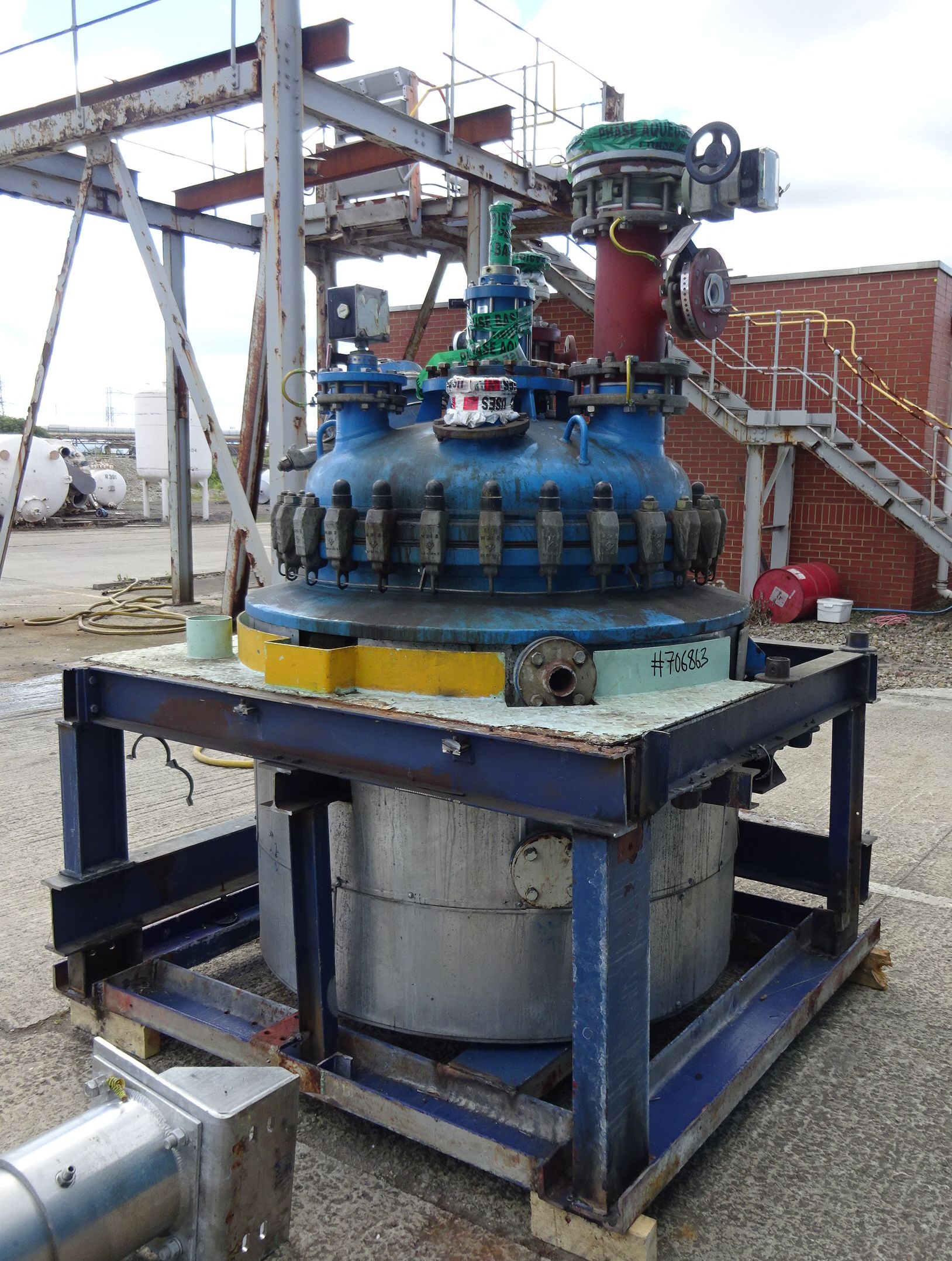 Glasslined DeDietrich AE Batch-Type Agitated Reactor - IPP# 706863