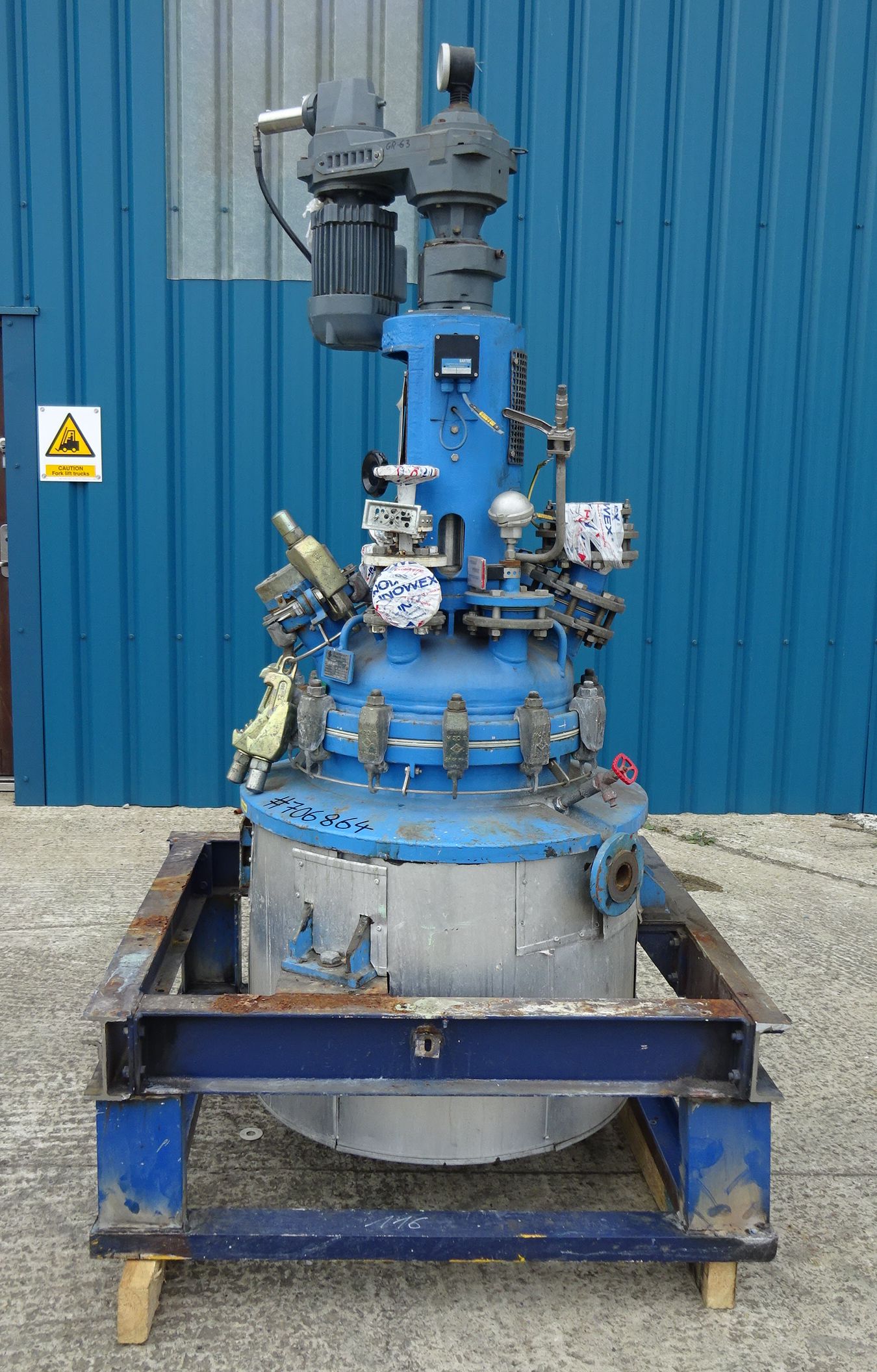 Glasslined DeDietrich AE Batch-Type Agitated Reactor - IPP# 706864