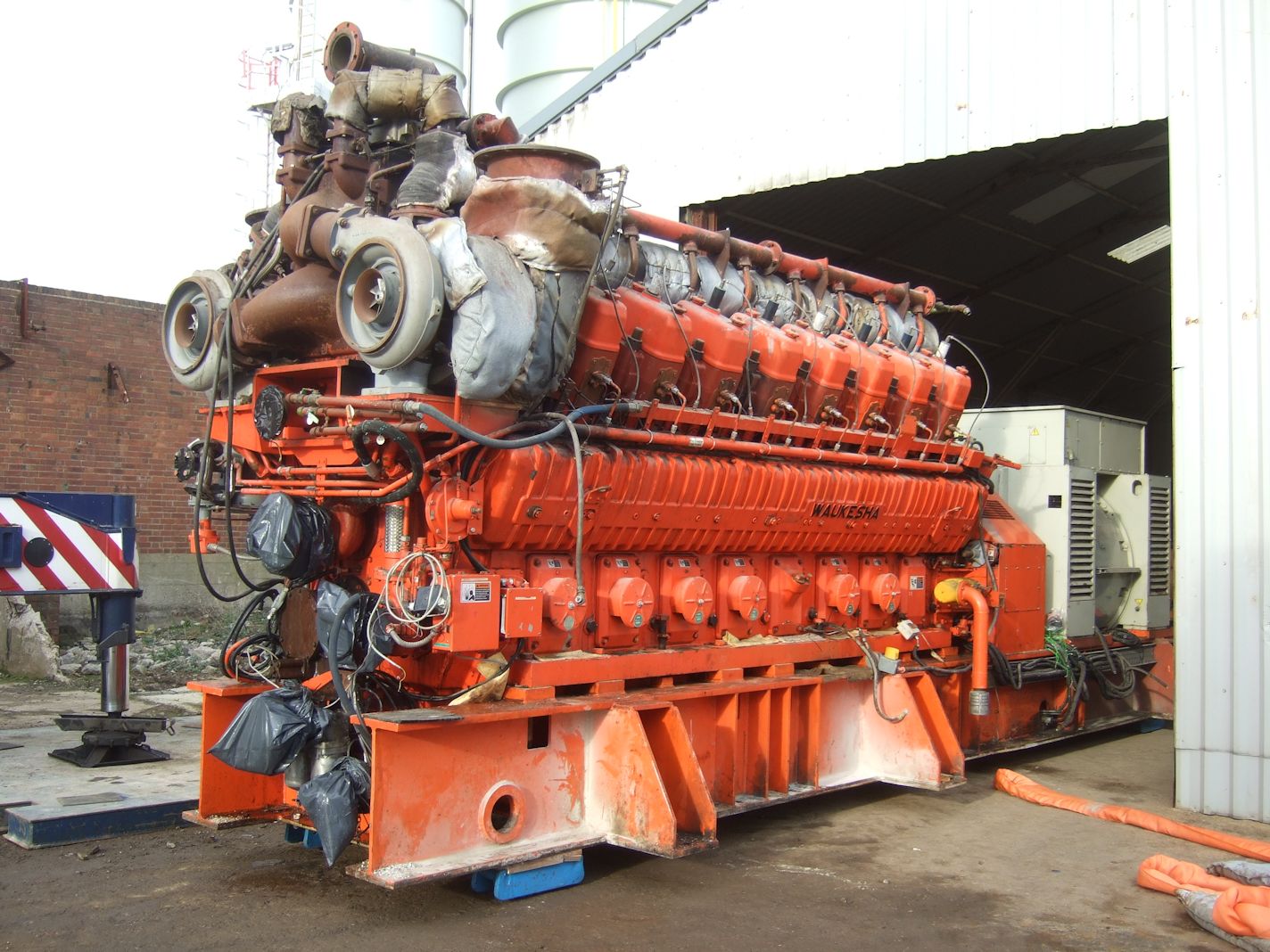 Carbon Steel Waukesha 16VAT27GL Power Generator - IPP# 706827