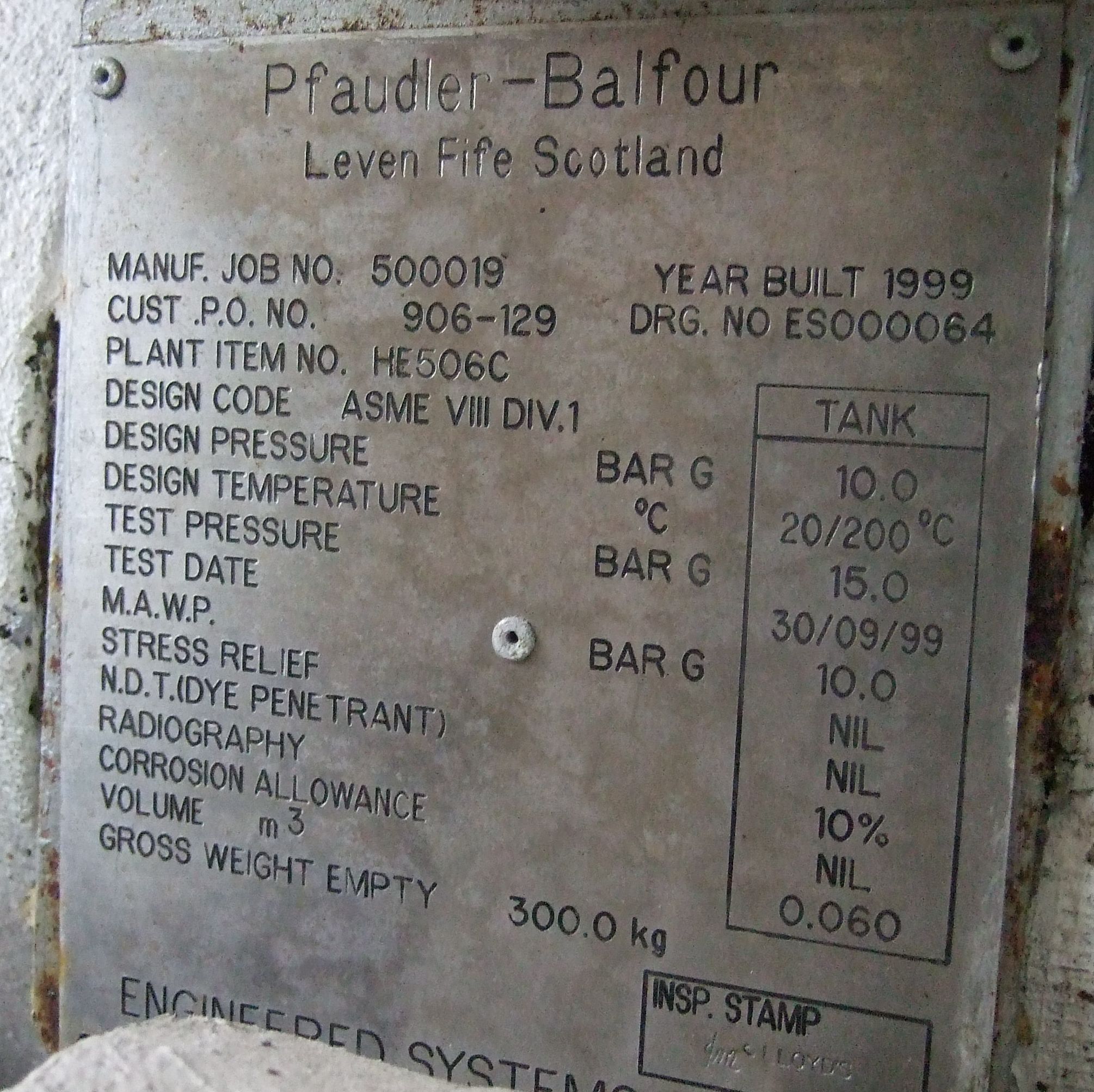 Pfaudler Thermal Fluid Loop System - IPP# 706824