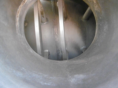  Stainless Steel 316 Wiped/Thin Film Evaporator 267.6 kg/h (590 lb/h) For Sale - IPP# 70260