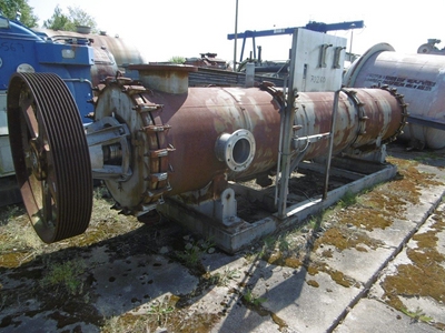  Stainless Steel 316 Wiped/Thin Film Evaporator 267.6 kg/h (590 lb/h) For Sale - IPP# 70260