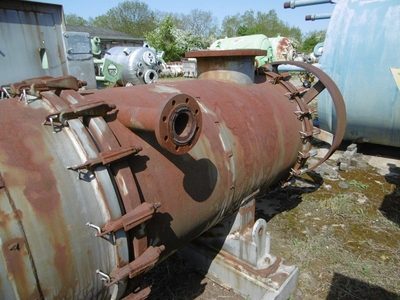  Stainless Steel 316 Wiped/Thin Film Evaporator 267.6 kg/h (590 lb/h) For Sale - IPP# 70260