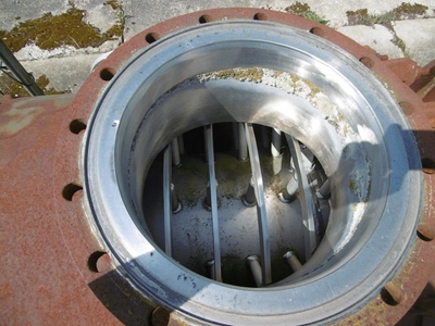  Stainless Steel 316 Wiped/Thin Film Evaporator 267.6 kg/h (590 lb/h) For Sale - IPP# 70260