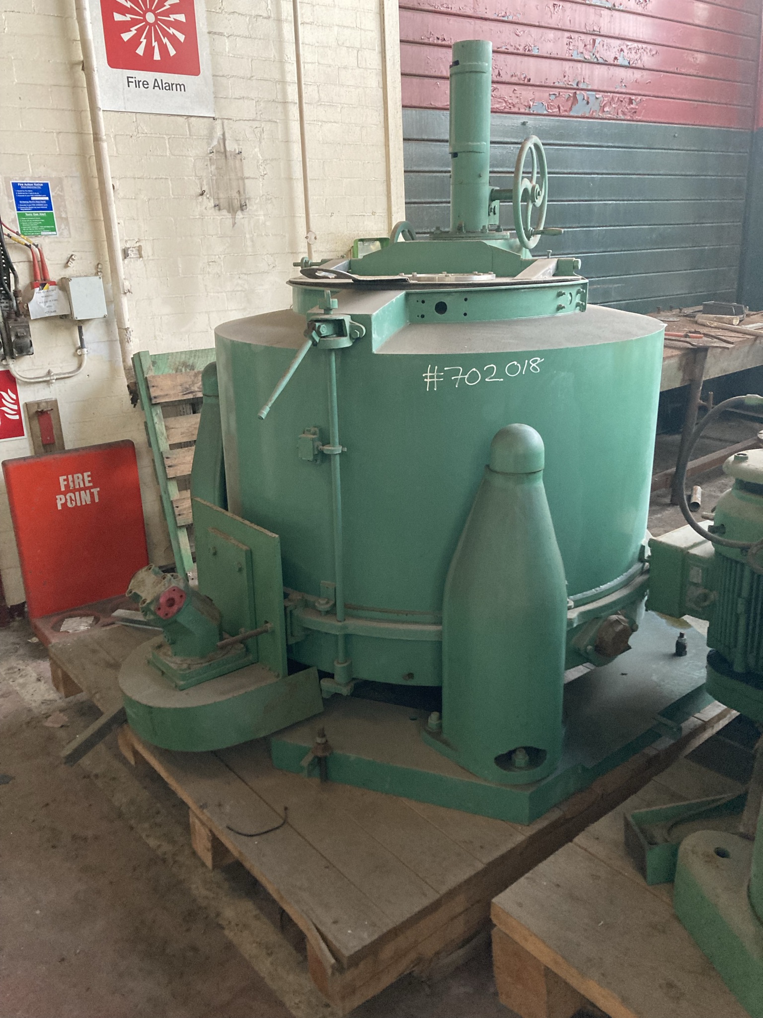 Stainless Steel 316 Rousselet Robatel Rapide120-SC120-2DEC Manual Discharge-Top Centrifuge-Basket - IPP# 702018