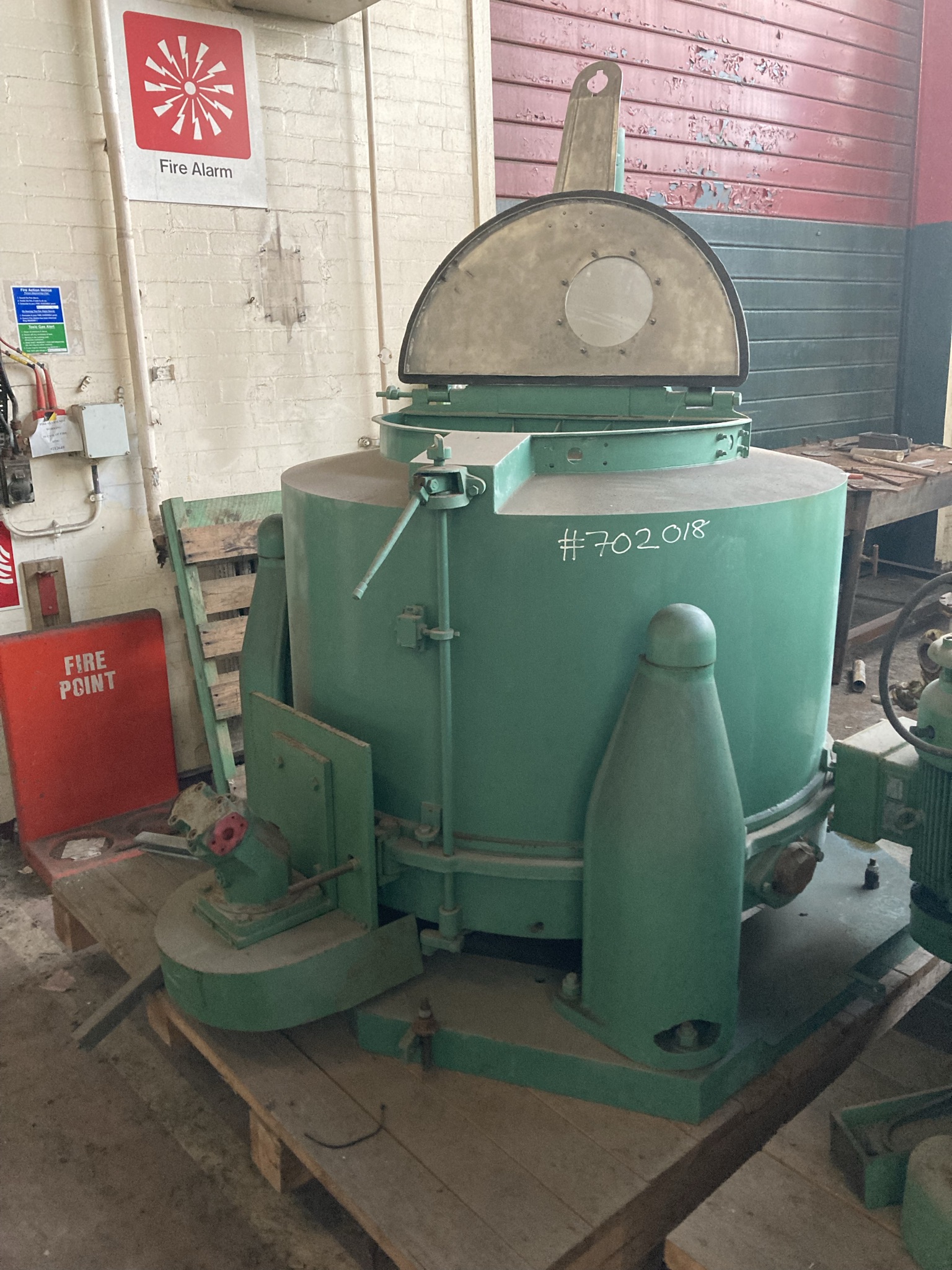 Stainless Steel 316 Rousselet Robatel Rapide120-SC120-2DEC Manual Discharge-Top Centrifuge-Basket - IPP# 702018