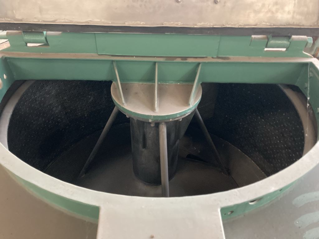 Stainless Steel 316 Rousselet Robatel Rapide120-SC120-2DEC Manual Discharge-Top Centrifuge-Basket - IPP# 702018