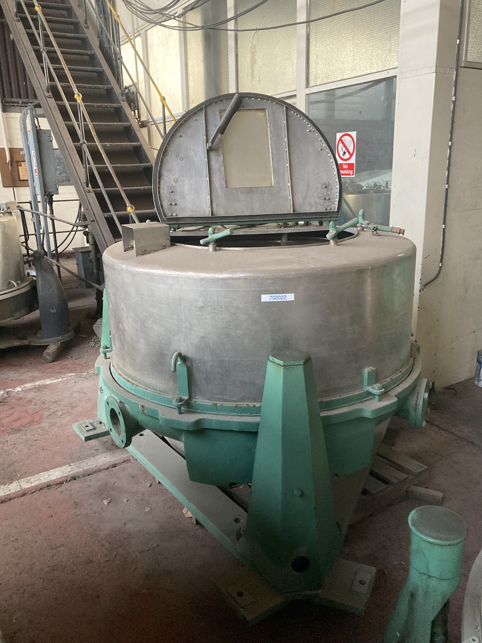  Stainless Steel 316 Manual Discharge-Top Centrifuge-Basket 1,200 mm (47.2 in) For Sale - IPP# 702022