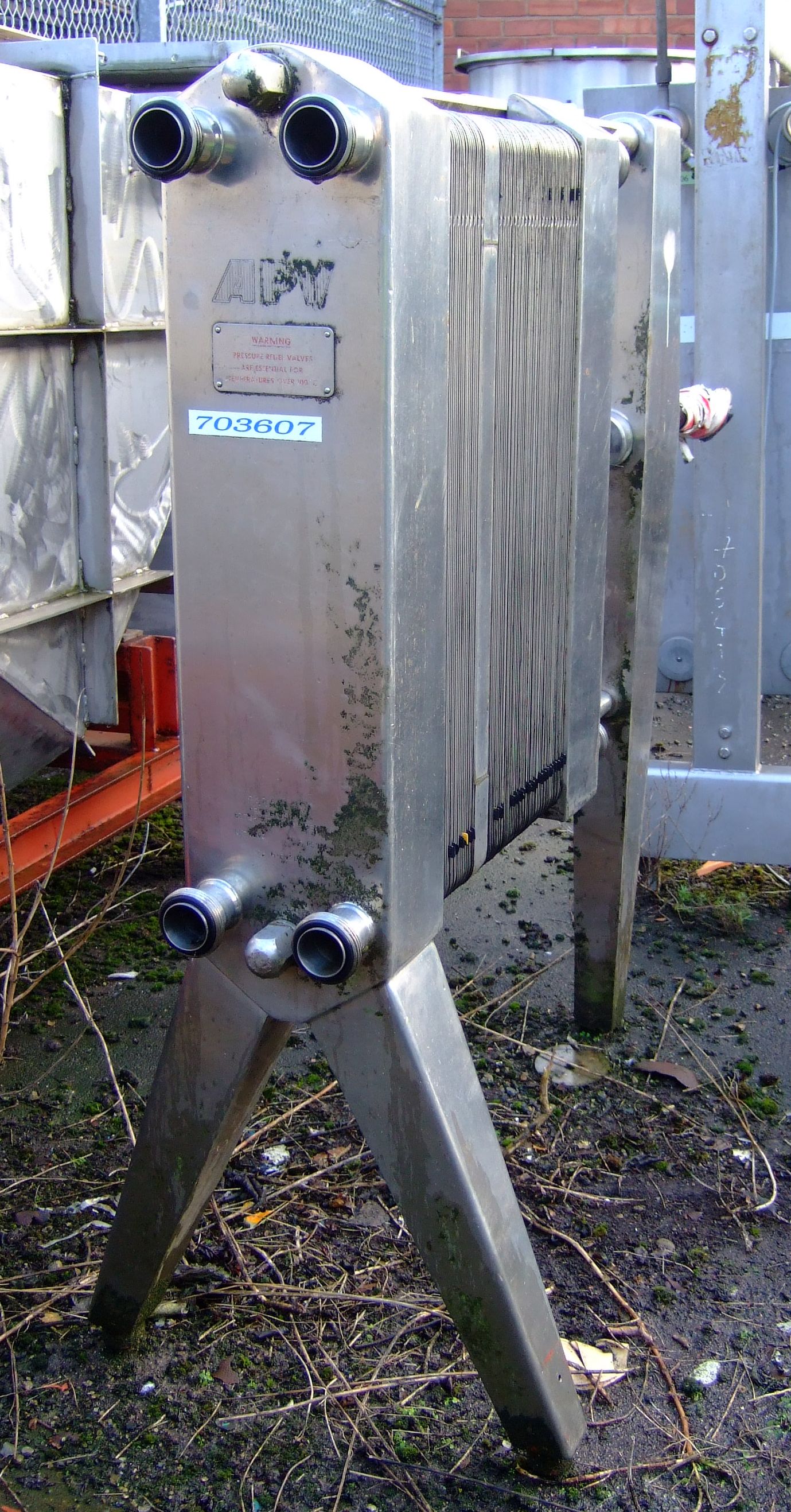  Plate and Frame Heat Exchanger 10.8 m² (116.3 ft²) Stainless Steel 304 For Sale - IPP# 703607