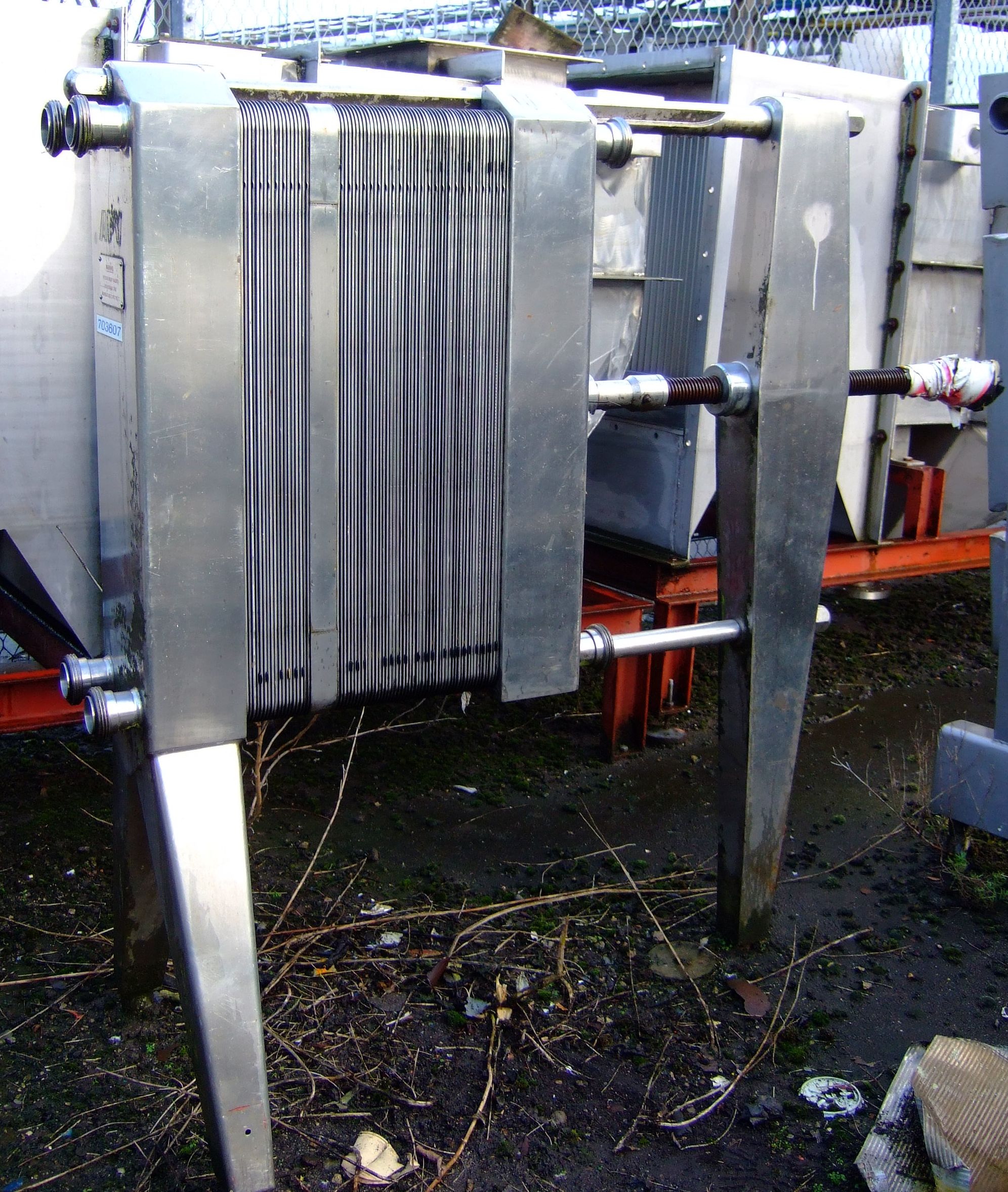  Plate and Frame Heat Exchanger 10.8 m² (116.3 ft²) Stainless Steel 304 For Sale - IPP# 703607
