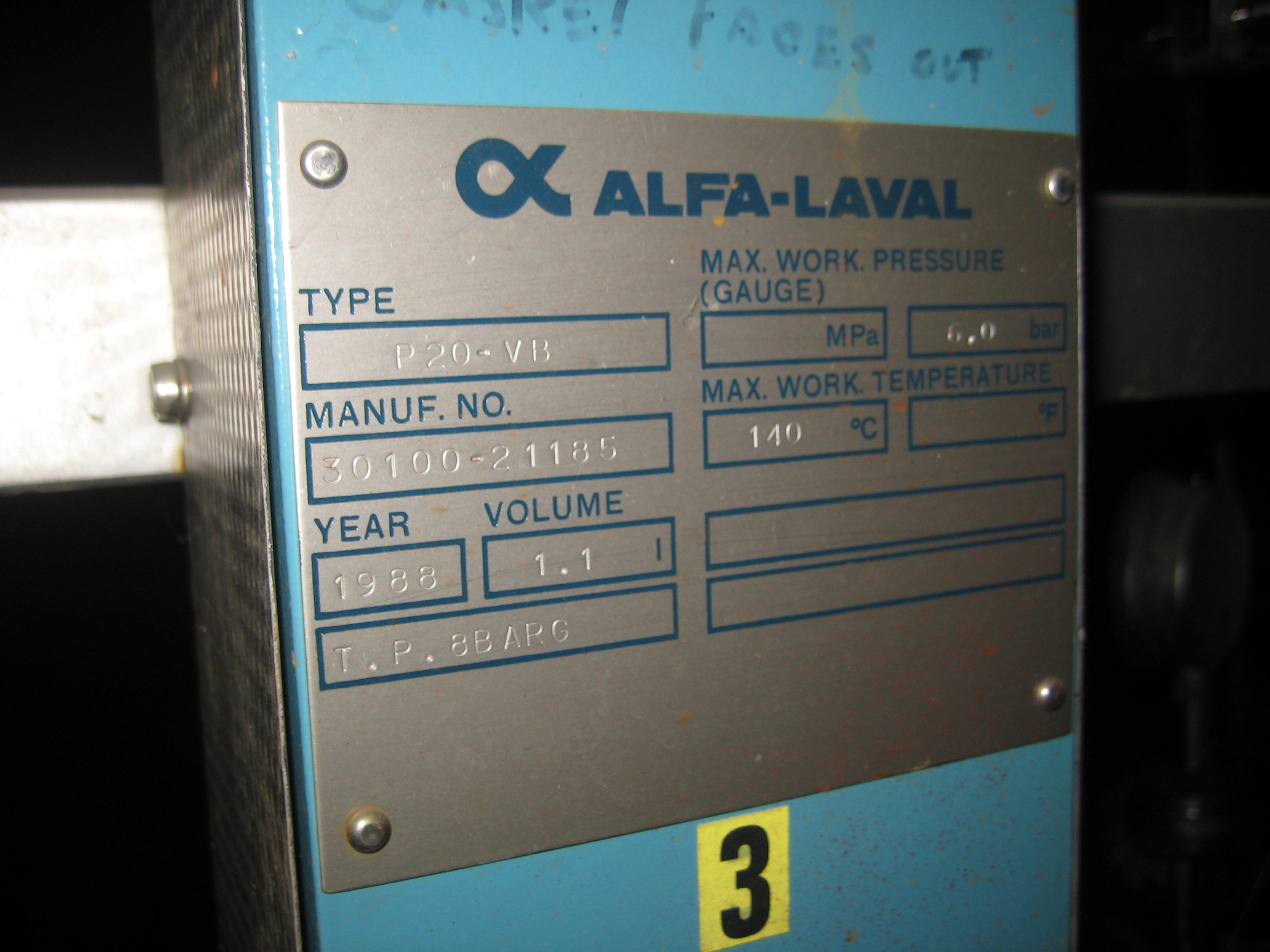 Alfa Laval  Miscellaneous - IPP# 72615