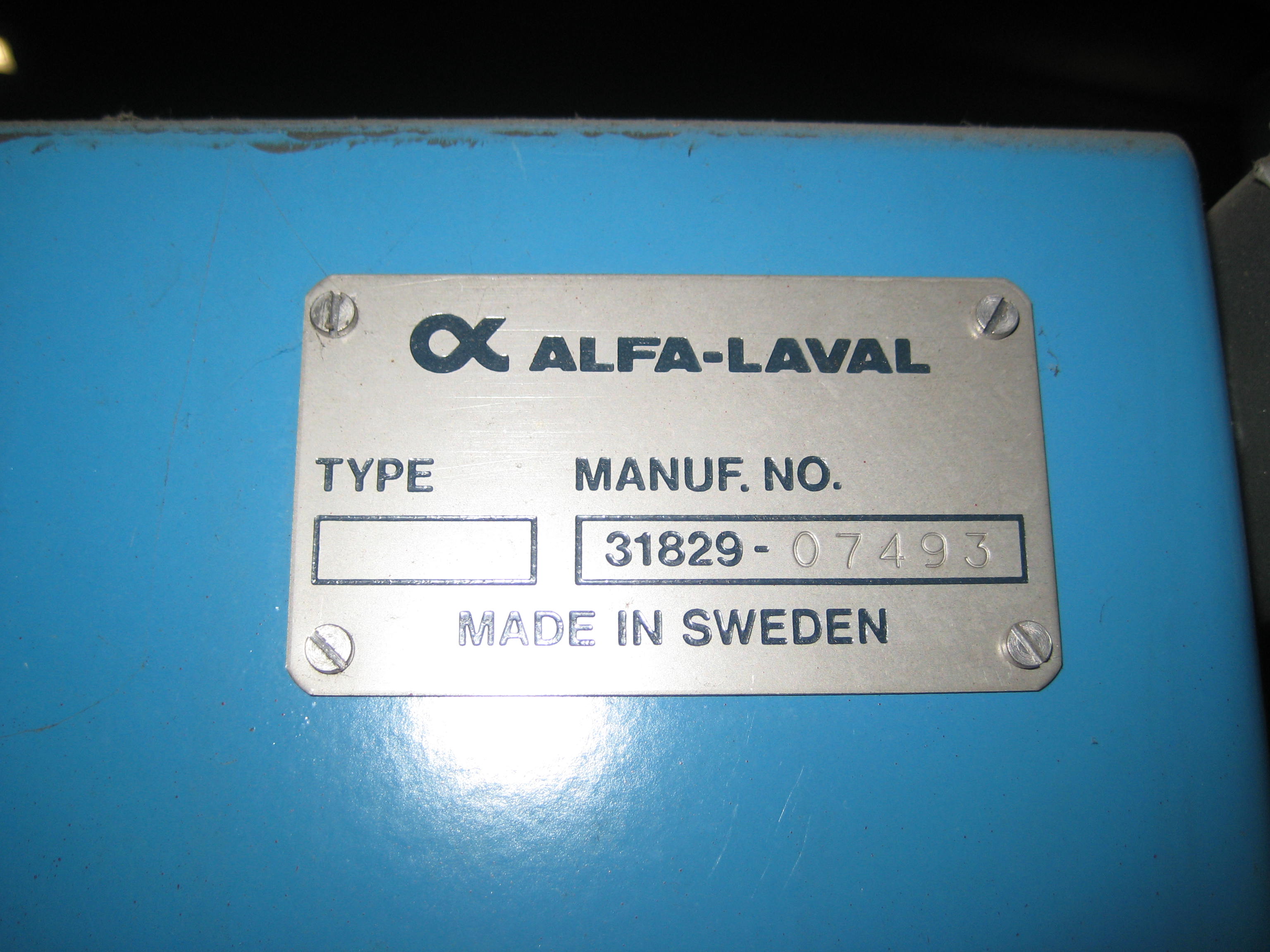 Alfa Laval  Miscellaneous - IPP# 72615
